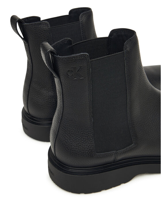 Calvin Klein Calvin Klein Bokacsizma Combat Ess Chelsea Boot Lth YM0YM01374 Fekete
