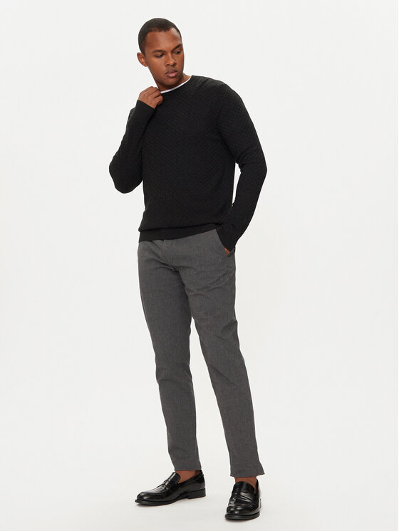 Sisley Sisley Džemper 1041S103O Crna Regular Fit
