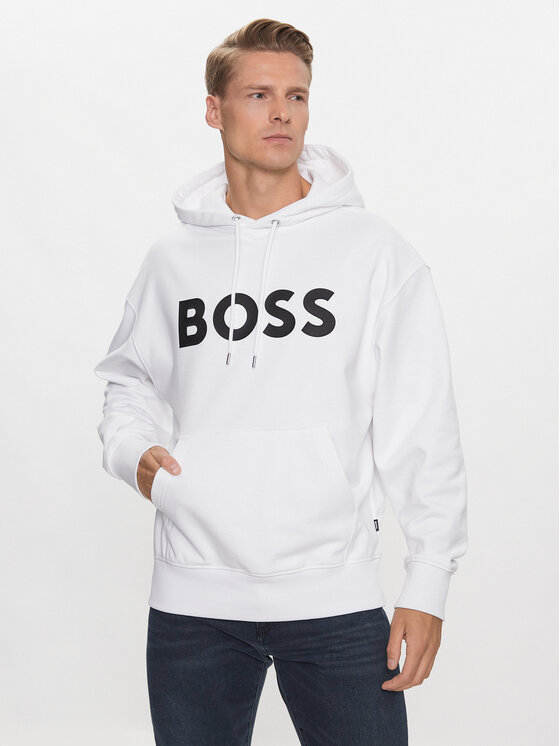 Boss Bluză Sullivan 16 50496661 Alb Oversize