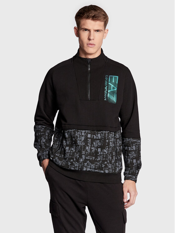 Felpa 6LPM28 PJ07Z 1200 Nero Regular Fit