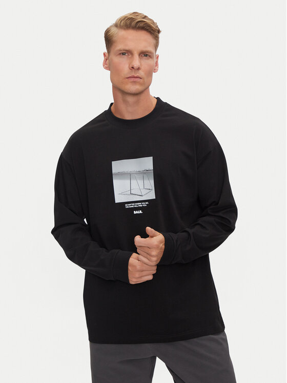 BALR. S dlhými rukávmi B1111.1061.102 Čierna Regular Fit
