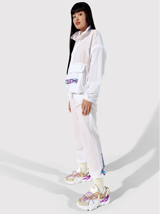Togoshi Togoshi Μπουφάν anorak TG22-KUU001 Λευκό Oversize