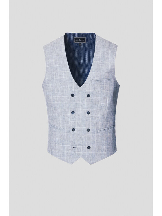 Lancerto Lancerto Kamizelka Dorgali KA131125000003 Niebieski Slim Fit