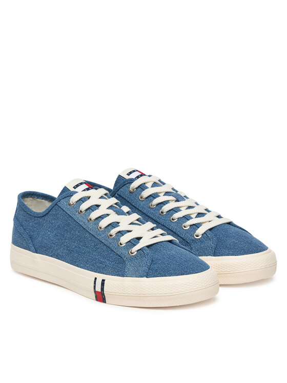 Tommy Jeans Tommy Jeans Tenis superge Archive Y2K Lace Up Denim EM0EM01751 Modra