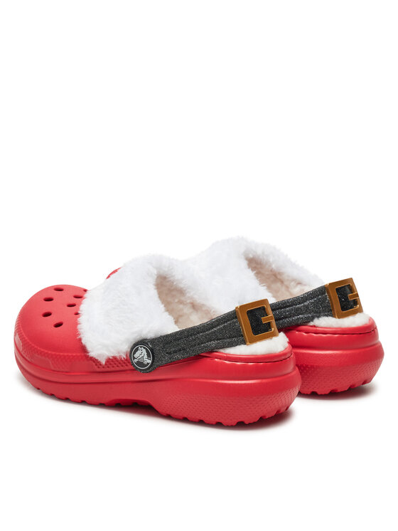 Crocs Crocs Natikače Classic Lined Santa Clog K 210931 Crvena