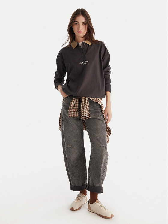 Quiksilver Quiksilver Тениска с яка и копчета Mercury Standard EQWKT03203 Сив Regular Fit