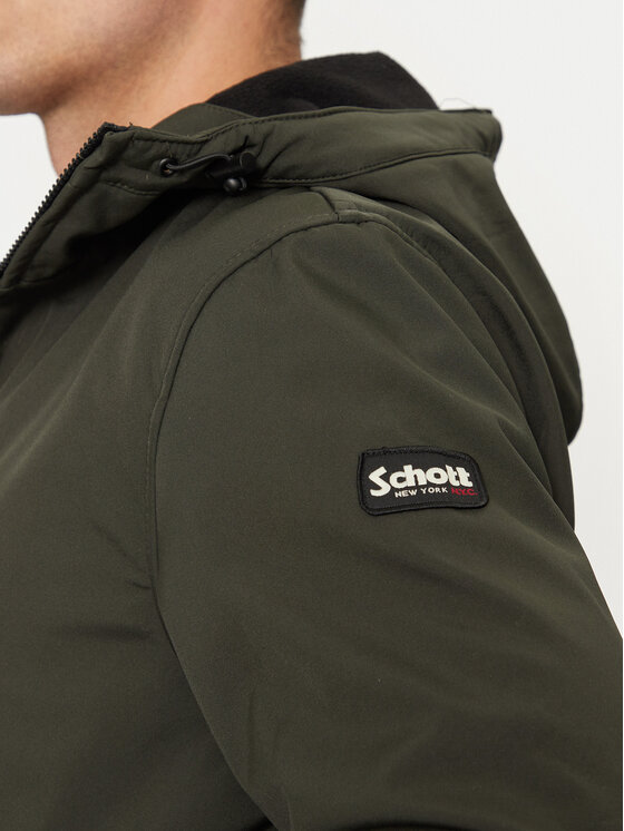Schott NYC Schott NYC Kurtka przejściowa KALVIN Zielony Regular Fit