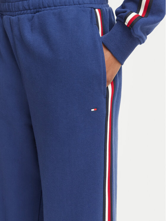 Tommy Hilfiger Tommy Hilfiger Долнище анцуг UW0UW06628 Син Wide Leg