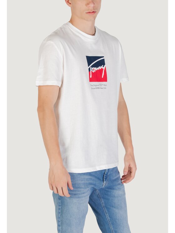 Tommy Jeans Tommy Jeans T-shirt TJM REG RWB DNA TEE Bianco Casual Fit
