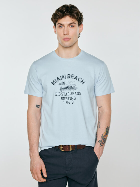 BIG STAR BIG STAR T-Shirt FORS Niebieski Basic Fit
