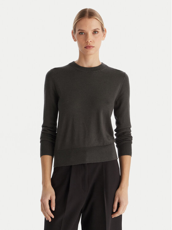 Calvin Klein Pulover LV044D370G Gri Regular Fit