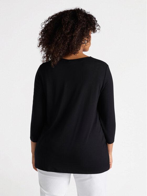 Fiorella Rubino Fiorella Rubino T-shirt G221L008526N033 Nero Regular Fit