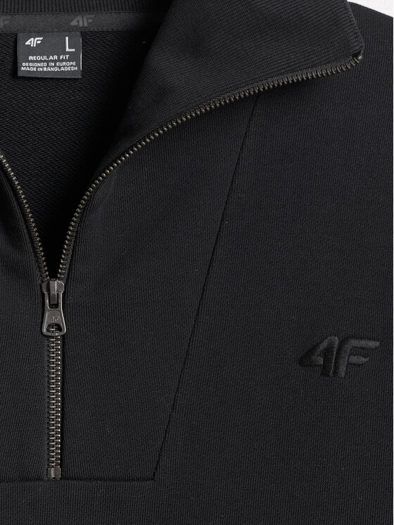4F 4F Bluza SPORT STORIES 25/26 Czarny Regular Fit