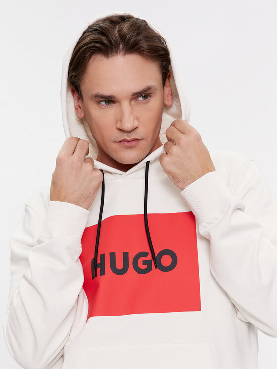 HUGO Hugo Felpa Duratschi223 50473168 Écru Regular Fit