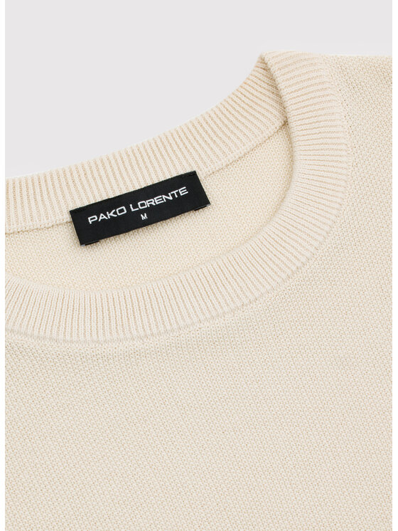 Pako Lorente Pako Lorente Sweter P26SF-2X-001 Beżowy Classic Fit