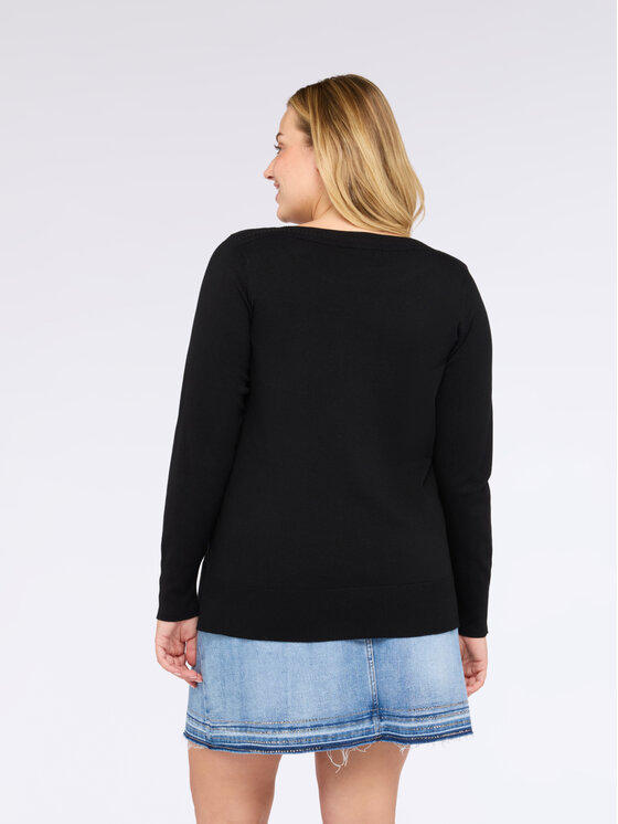 Fiorella Rubino Fiorella Rubino Cardigan M631L008005N033 Nero A-Line Fit