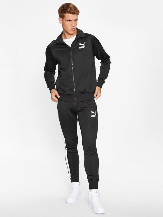 Puma Puma Majica dugih rukava Iconic T7 530094 Crna Regular Fit