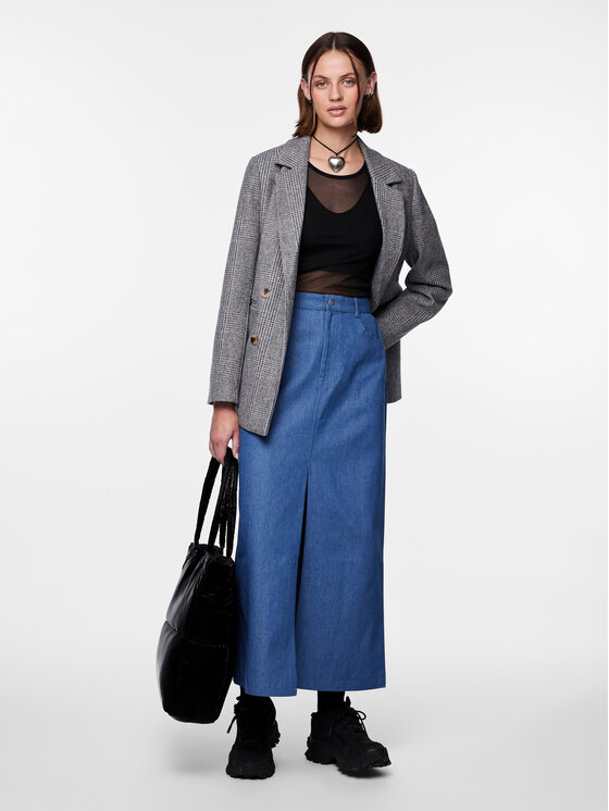 Pieces Pieces Φούστα τζιν 17150001 Μπλε Regular Fit