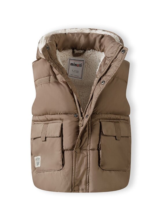 minoti minoti Kamizelka 27gilet1 Beżowy Regular Fit