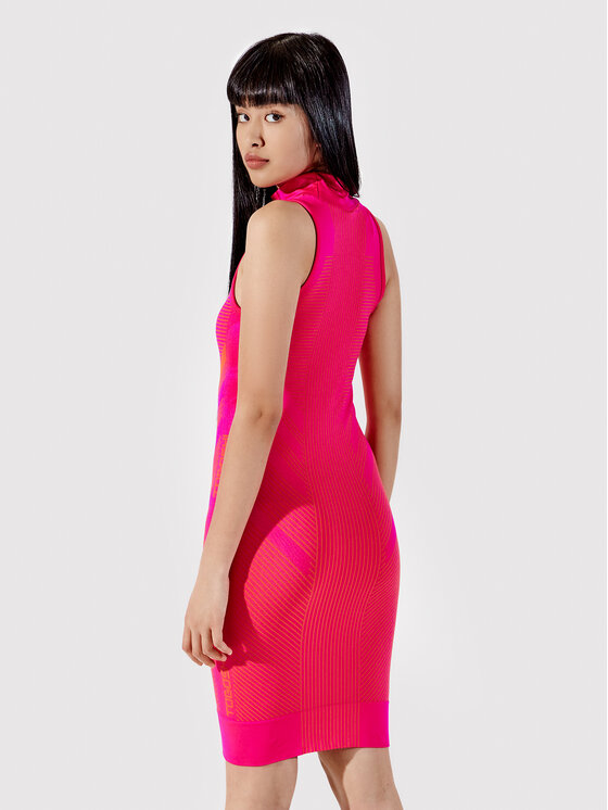 Togoshi Togoshi Každodenné šaty TG22-SUD012 Ružová Extra Slim Fit