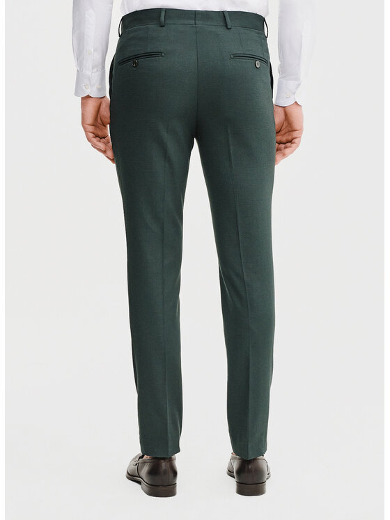 Pako Lorente Pako Lorente Spodnie garniturowe P25SF-6G-026 Zielony Slim Fit