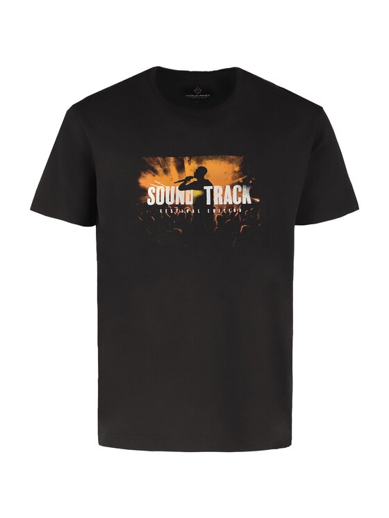 Volcano Volcano T-Shirt T-FESTIVAL Czarny Regular Fit