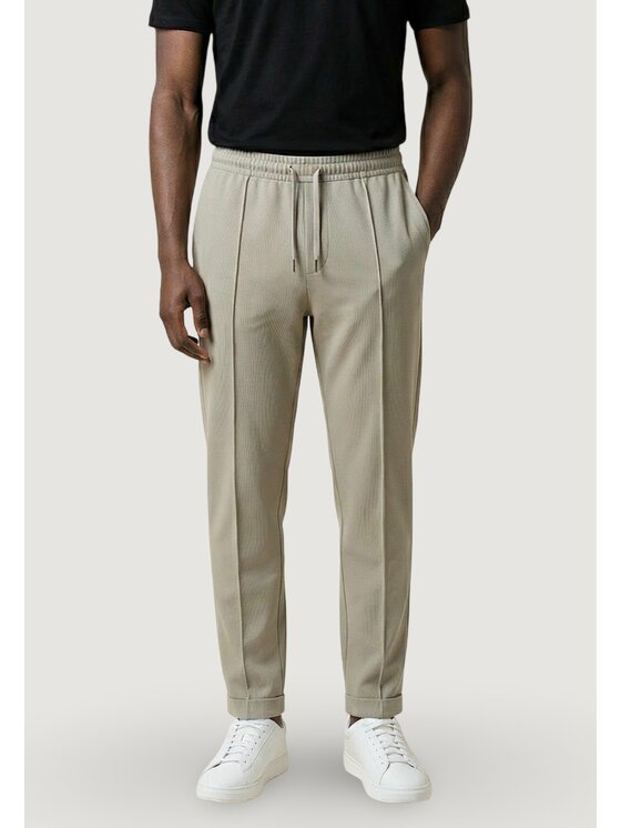 Antony Morato Antony Morato Παντελόνι chino CODY REGULAR FIT WITH LOGOED METAL BADGE Μπεζ Regular Fit