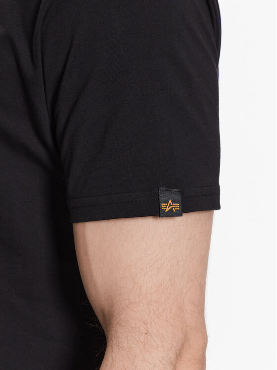 Alpha Industries Alpha Industries Marškinėliai Basic 118533 Juoda Regular Fit
