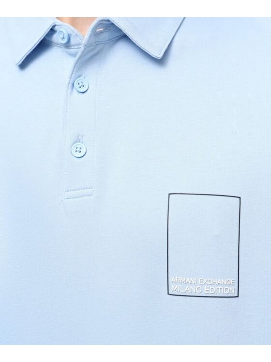 Armani Exchange Armani Exchange Polokošeľa 3DZFHJ ZJXMZ Modrá Regular Fit
