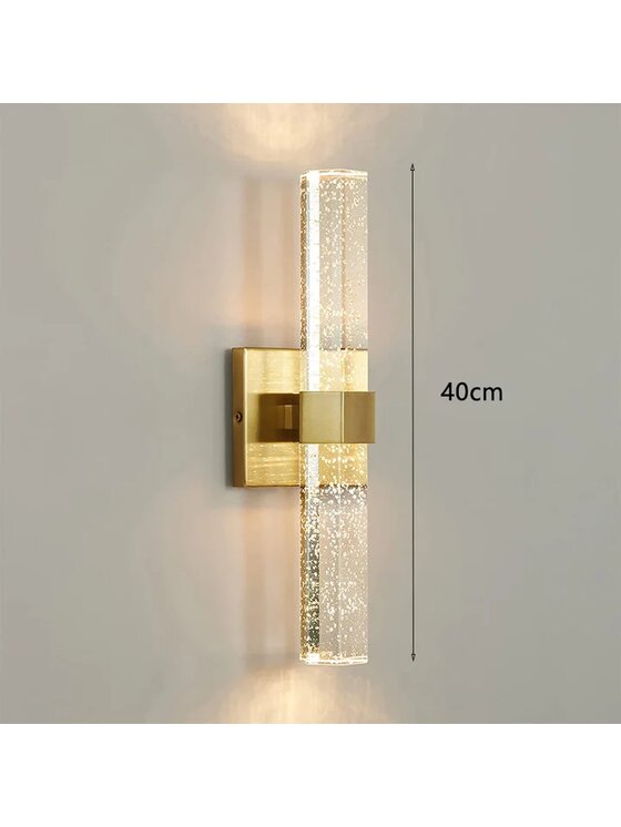 MIAhome MIAhome Kinkiet lampa ścienna 400x100 mm Candice LED Złoty