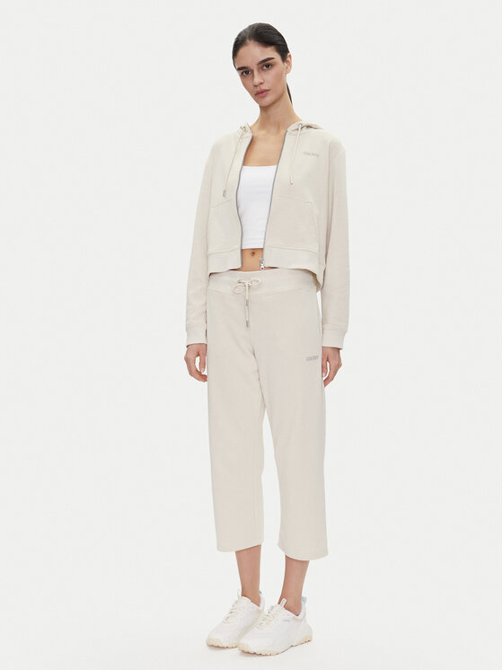 DKNY Sport DKNY Sport Spodnji del trenirke DP5P3624 Bež Regular Fit