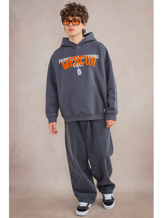 Mercur Mercur Bluza Military Szary Comfort Fit