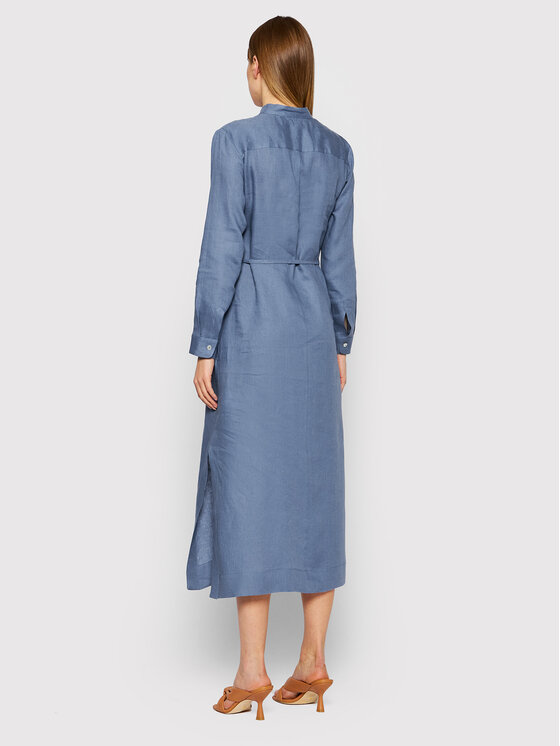 Marella Marella Φόρεμα καθημερινό Giallo 32210124 Σκούρο μπλε Relaxed Fit