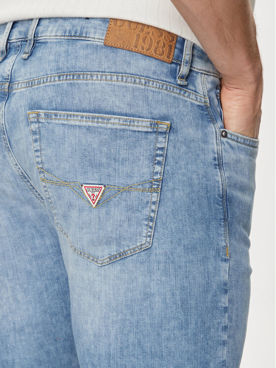Guess Guess Jeans Finnley M4GAS2 D4Z25 Blu Slim Fit