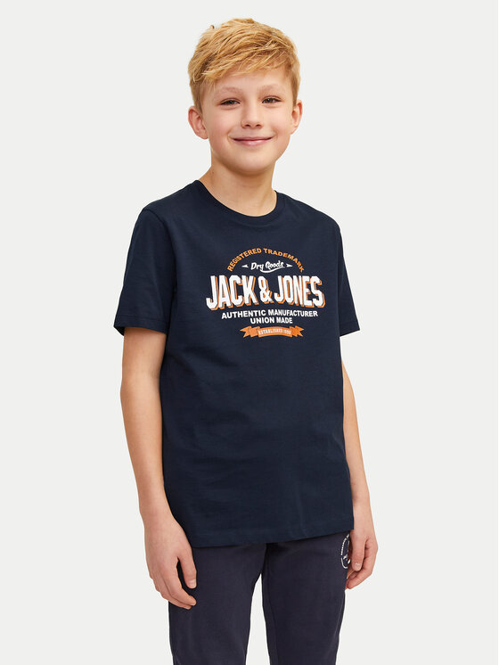 Jack&Jones Junior T-krekls Logo 12258877 Tumši zils Regular Fit