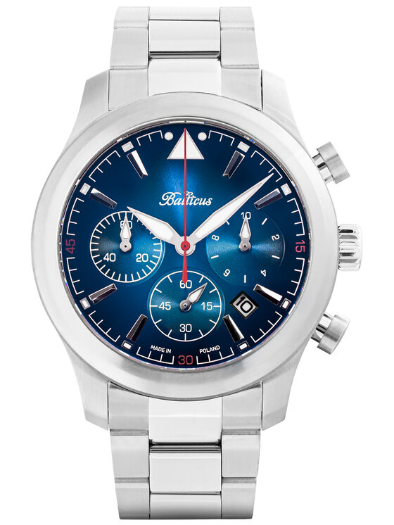 Balticus Balticus Zegarek BALFSQCHBLU-P Niebieski