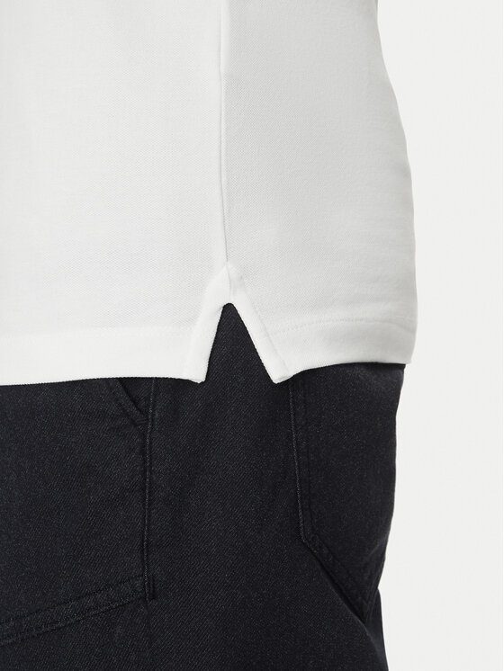Guess Guess Тениска с яка и копчета M5GP60 K7O64 Бял Slim Fit