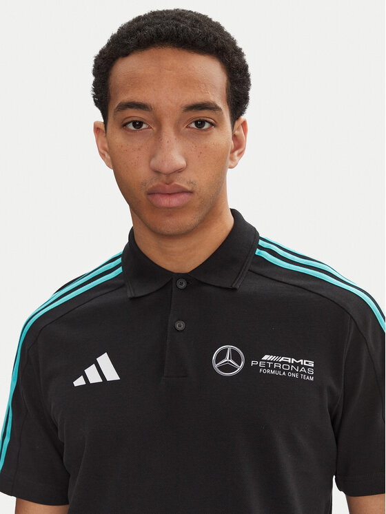 adidas adidas Polokošile Mercedes - AMG Petronas Formula One Team DNA JV5430 Černá Regular Fit