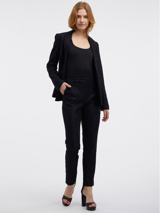 Orsay Orsay Marynarka 480333660000__42 Czarny A-Line Fit