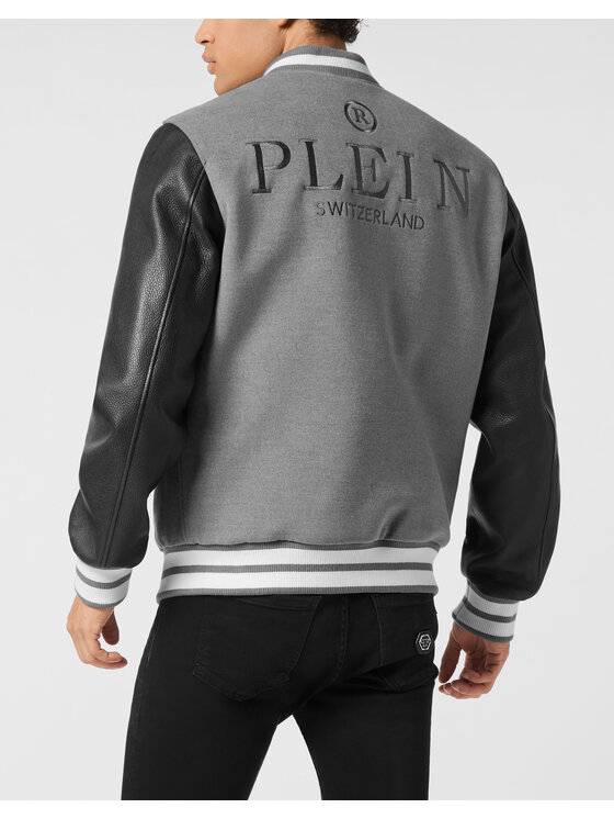 PHILIPP PLEIN PHILIPP PLEIN Kurtka bomber 25605 Beżowy Regular Fit