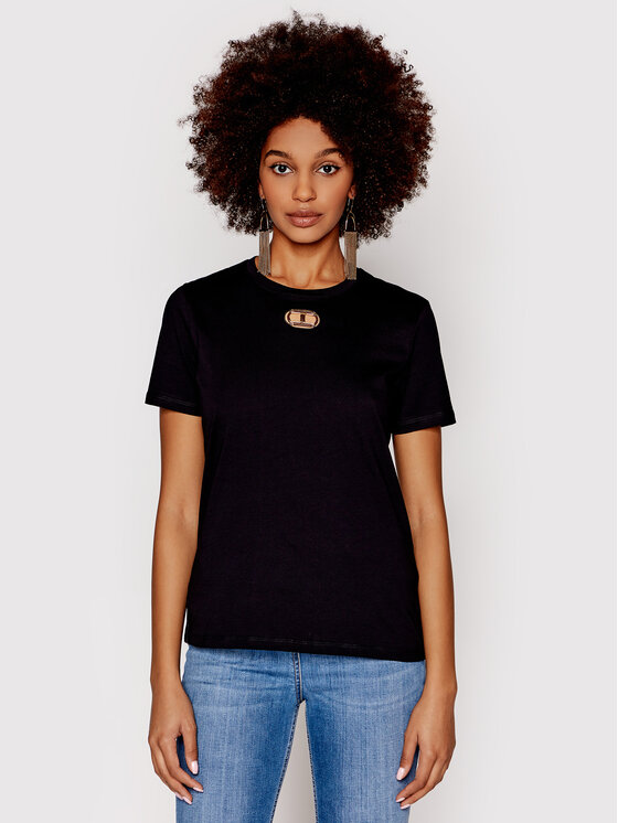 T shirt elisabetta franchi nera shop