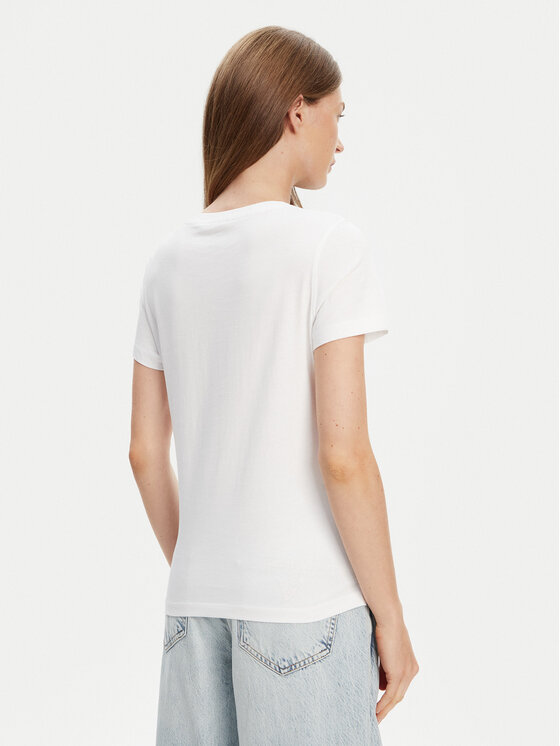 Guess Guess T-Shirt W5YI40 I3Z14 Biały Regular Fit