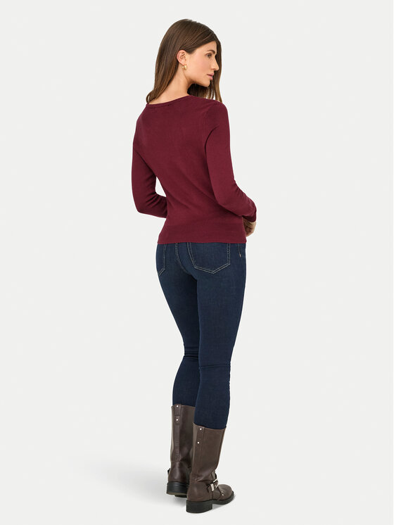 ONLY ONLY Pulover Venice 15333989 Bordo rdeča Regular Fit