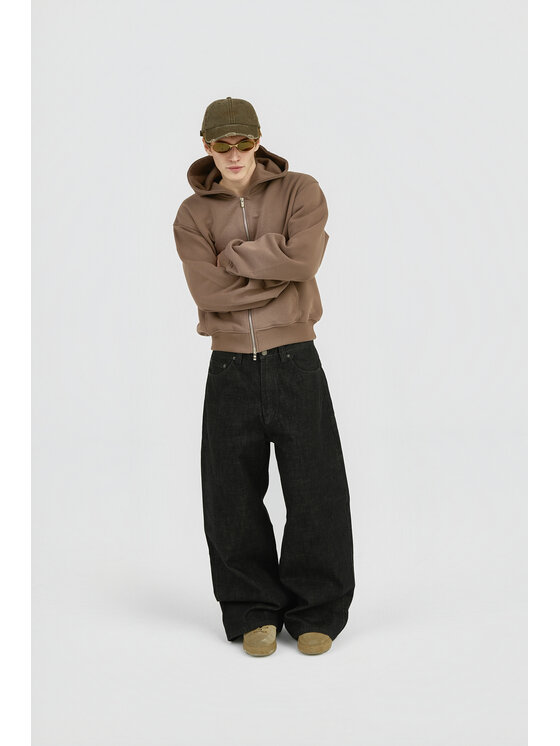 2005 2005 Bluza Uniform Brązowy Oversize