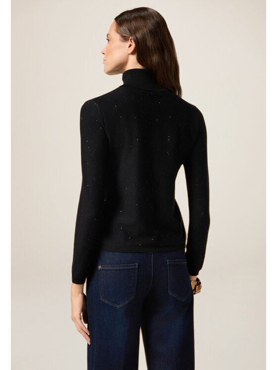 Oltre Oltre Cardigan M485J005243N033 Nero Regular Fit