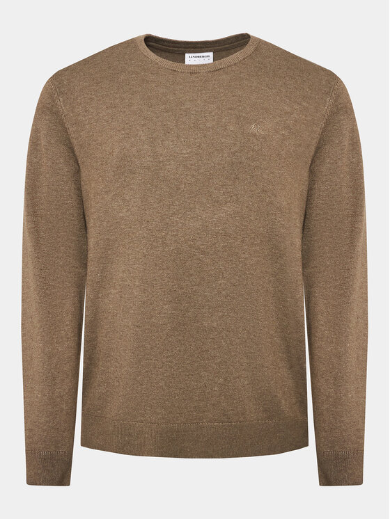 Lindbergh Lindbergh Džemper 30-80043 Smeđa Slim Fit