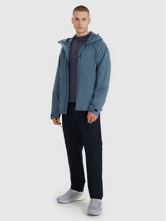 4F 4F Kurtka outdoor 4FWSS25TTJAM711-32S Niebieski Regular Fit