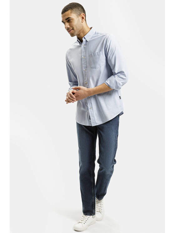 Cross Jeans Cross Jeans Jeansy E 161-320 Niebieski Straight Leg