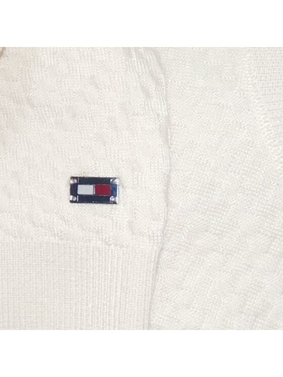 Tommy Hilfiger Tommy Hilfiger Svetr BASKETWEAVE MW0MW31572 Béžová Regular Fit