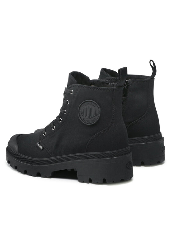 Palladium Palladium Trapper stila apavi Pallabase Twill 96907-008-M Melns